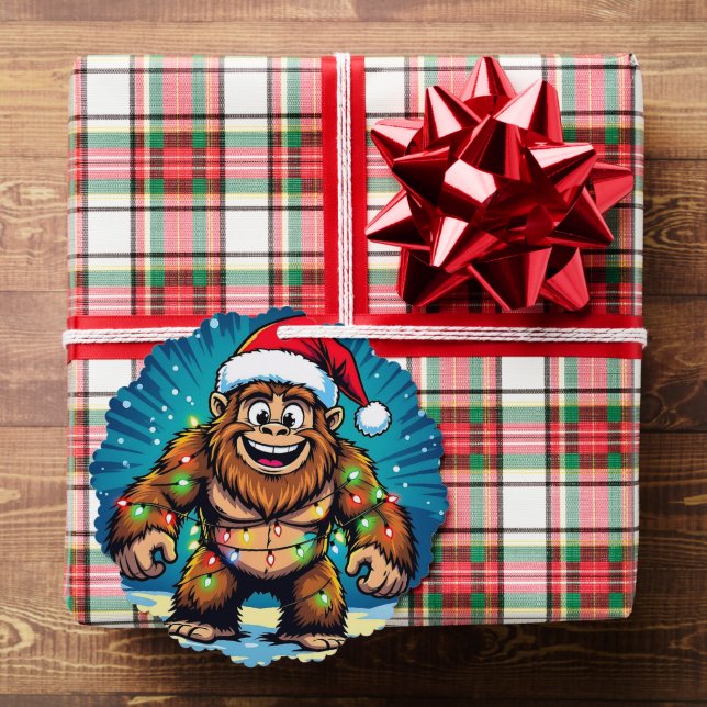 Funny Christmas Bigfoot Sasquatch Ornament Card (Insitu (Gift))