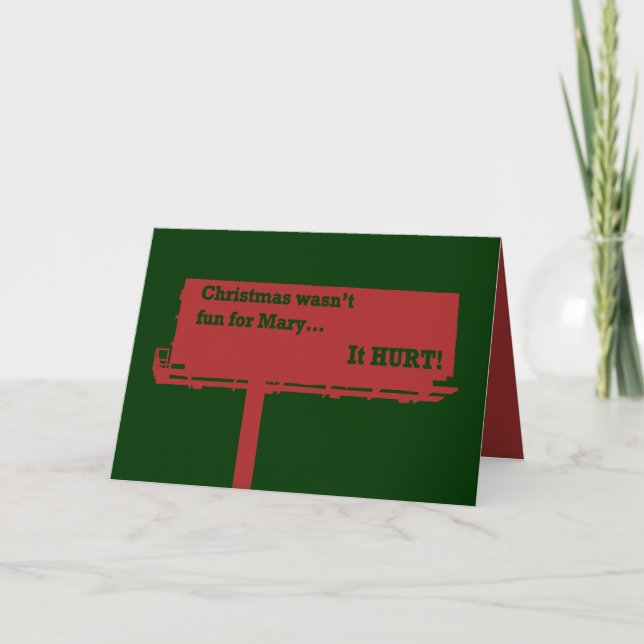 Funny Christmas Billboard card (Front)