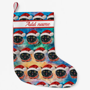 Funny Christmas Black Cat Christmas Party Small Christmas Stocking