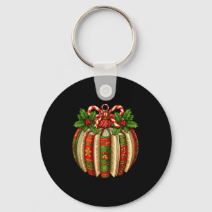Funny Christmas Book Ornament Winter Xmas Teacher  Keychain