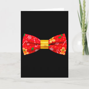 Funny Christmas Bow Tie Holiday Party Costume  Card