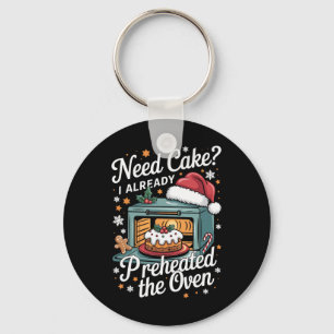 Funny Christmas Cake Quote For Holiday Kers  Keychain