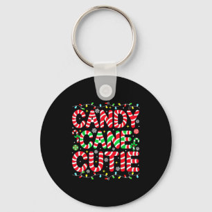 Funny Christmas Candy Cane Lover Crew Xmas Candy C Keychain