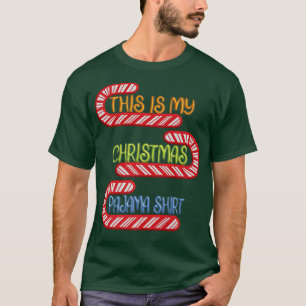 Funny Christmas Candy cane, This is my Christmas P T-Shirt