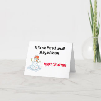 Funny Christmas Card,  Holiday Card
