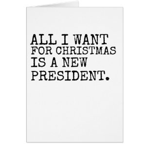Funny Christmas Card - new president Card Funny -
