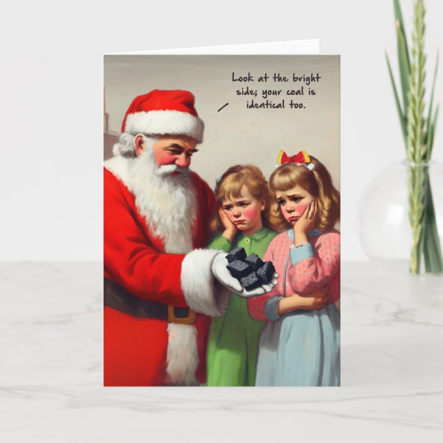 Funny Christmas Card - On The Naughty List (Front)