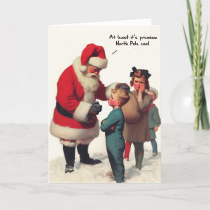 Funny Christmas Card - Santa's North Pole Coal