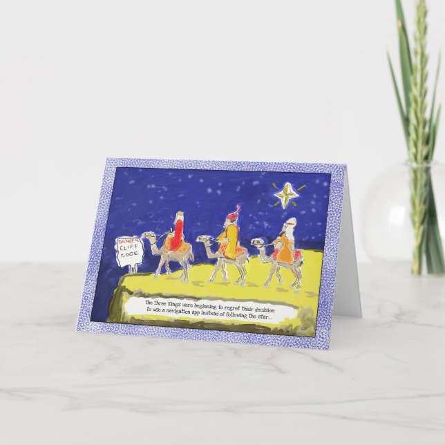 Funny Christmas Card: The Three Kings Holiday Card (Front)