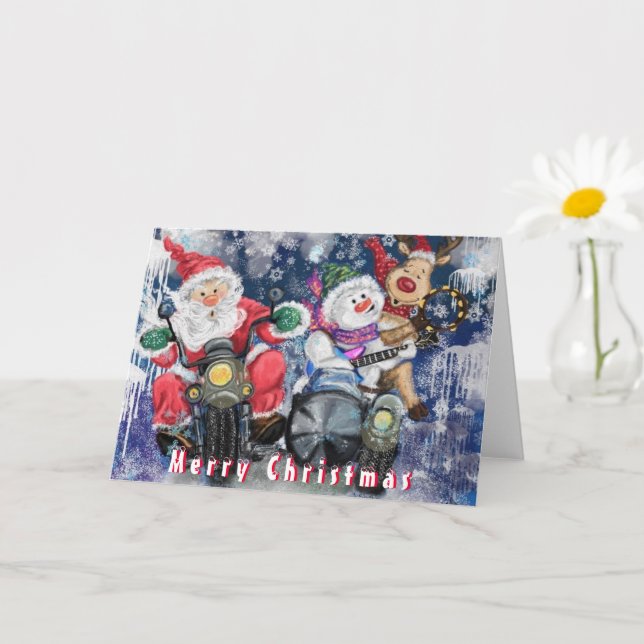 Funny Christmas Card with Happy Friends (Small Plant)