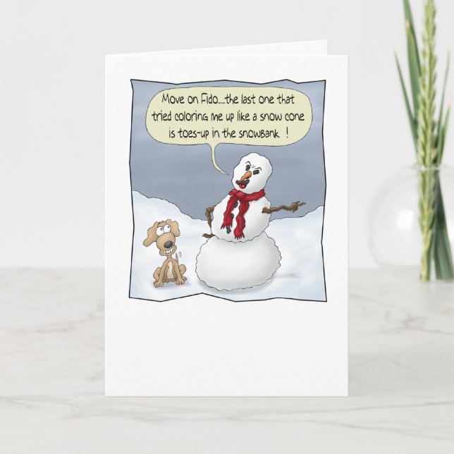 Funny Christmas Cards: Toes Up Holiday Card (Front)