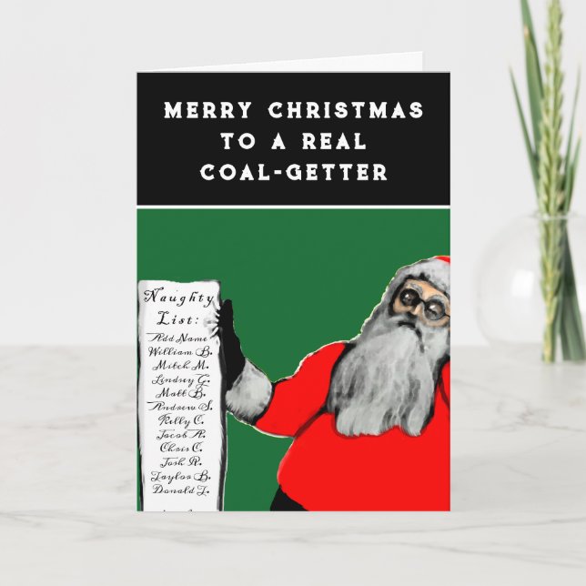 Funny Christmas Cash Gift Holiday Card (Front)