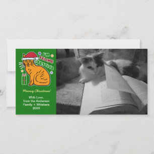 Funny Christmas Cat Feline Festive Holiday Pun Pet Card
