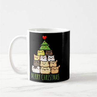 Funny Christmas Cat Love Shirt _ Cute Cat Mom Coffee Mug