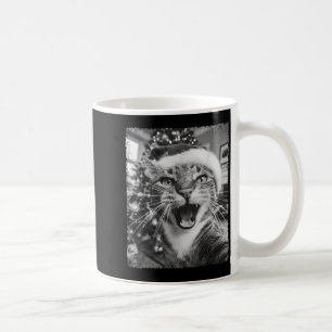 Funny Christmas Cat Selfie Coffee Mug