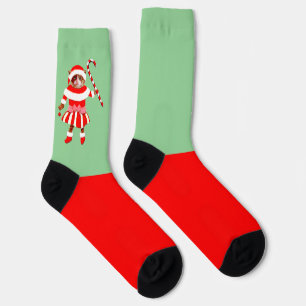 Funny Christmas Cat Socks