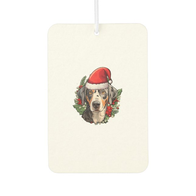 Funny Christmas Catahoula Leopard Dog  Air Freshener (Front)
