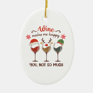 Funny Christmas Ceramic Ornament