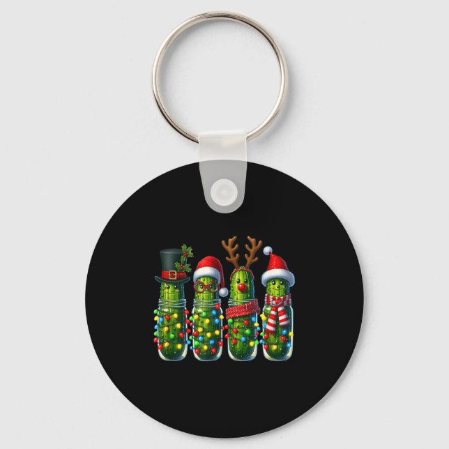 Funny Christmas Ckles Holiday Lights  Keychain (Front)