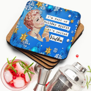 Funny Christmas Coaster Best Friend Holiday Spirit