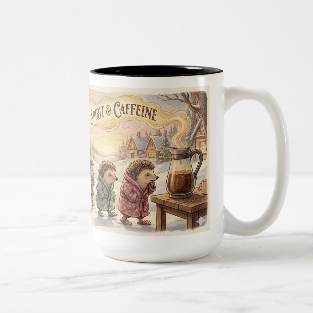 Funny Christmas Coffee Mug – Powered by Christmas  (Right)