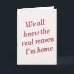 Funny Christmas Cookie Baker Holiday Card<br><div class="desc">If you’re looking forward to going home for the holidays because of the Christmas cookies that you’ll be greeted with then these cards are for you! Perfect for family members who bake. The message on the inside can be customized.</div>