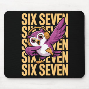 Funny Christmas Cool Owl Dabbing Xmas Dab Six Seve Mouse Pad
