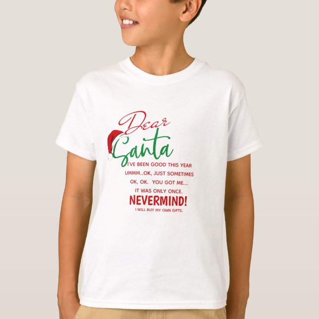 Funny Christmas Dear Santa Shirts, Xmas Family T-Shirt (Front)