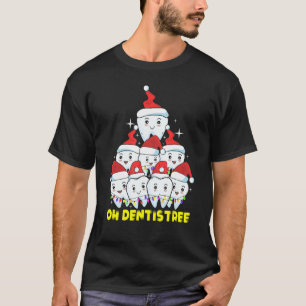 Funny Christmas Dentist Dental Hygienist Women Men T-Shirt