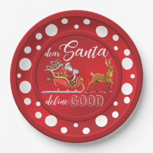 Funny Christmas design  Plate