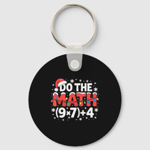 Funny Christmas Do The Math Meme 67 Holiday Humor Keychain