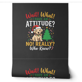Funny Christmas Dog Attitude Holiday Wallpaper