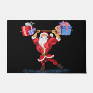 Funny Christmas Doormat Santa Gift - Customizable