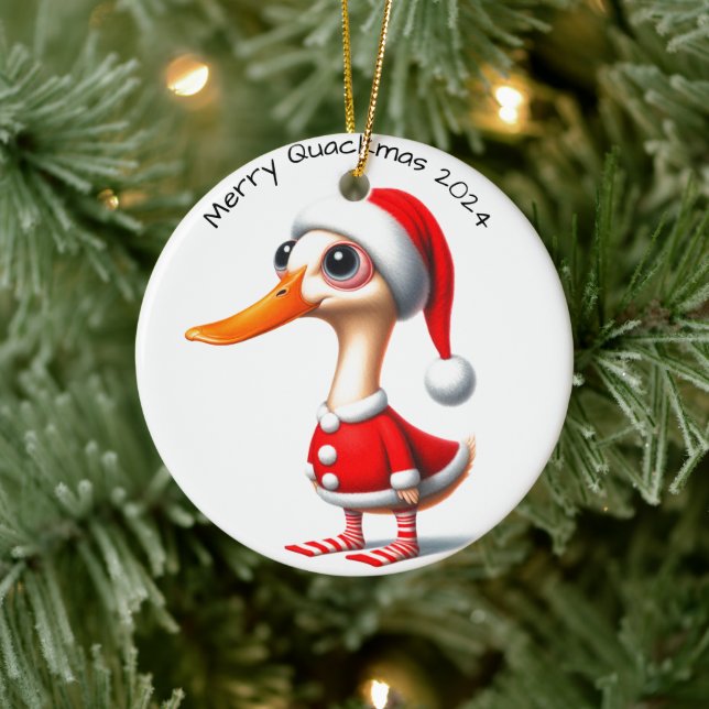 Funny Christmas Duck Ornament (Tree)