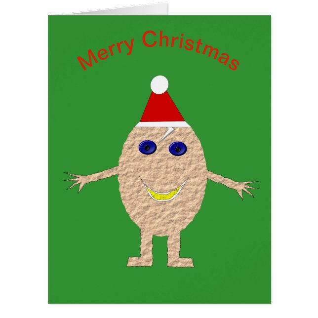 Funny Christmas Egg Big Card (Front)
