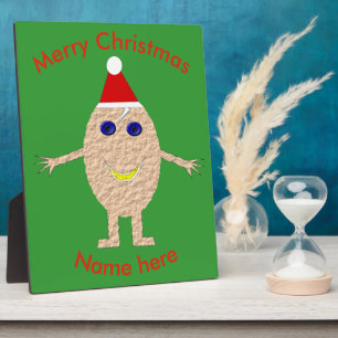 Funny Christmas Egg Custom Plaque