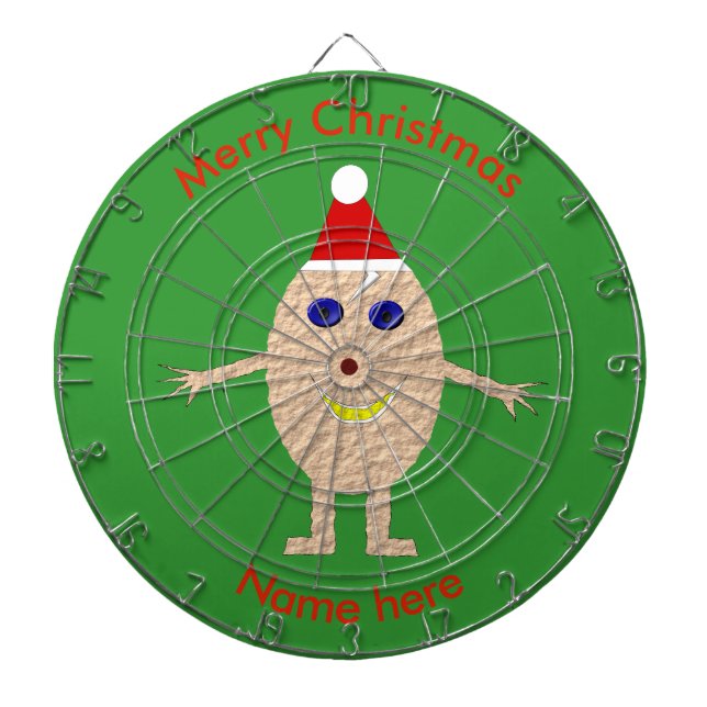 Funny Christmas Egg Dart Board (Front)