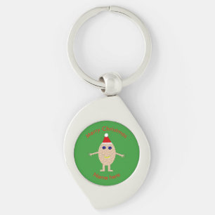 Funny Christmas Egg Keychain