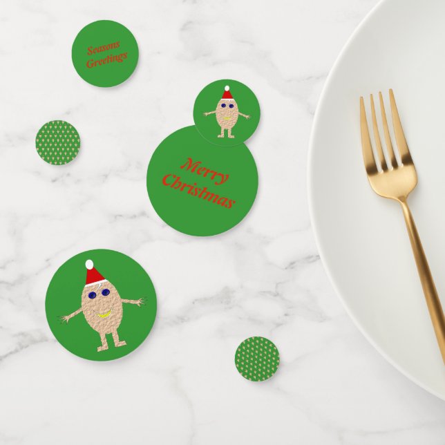 Funny Christmas Egg Personalized Confetti (Group)