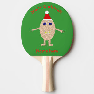Funny Christmas Egg Ping Pong Paddle