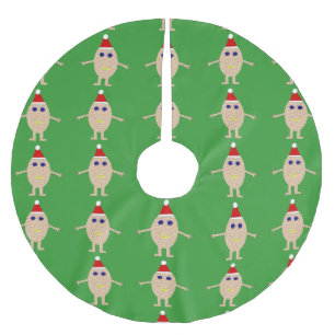 Funny Christmas Egg Tree Skirt