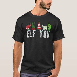 Funny Christmas Elf Grumpy Sarcastic Adults Crude  T-Shirt