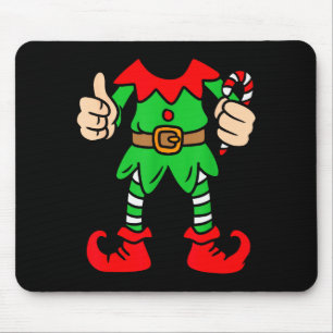 Funny Christmas Elf Outfit Costume Xmas Family Adu Mouse Pad