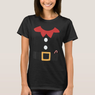 Funny Christmas Elf Suit Costume Adult For Men Wom T-Shirt