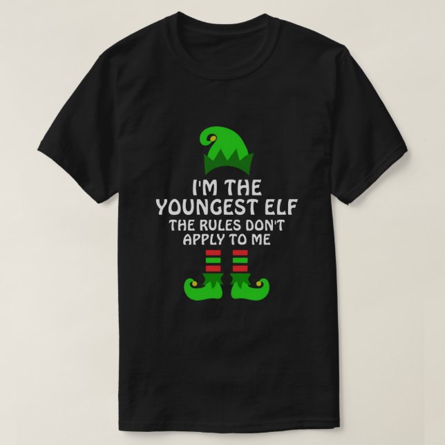 Funny Christmas Elf Ugly Christmas Sweater Im The (Design Front)