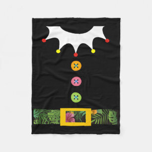 Funny Christmas Elves Costumes Tees Xmas In July E Fleece Blanket