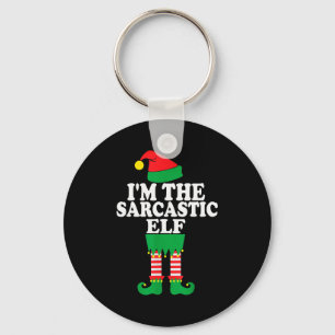 Funny Christmas Family I'm The Sarcastic Elf Keychain