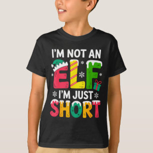 Funny Christmas Family Pajamas I'm Not An Elf I'm  T-Shirt