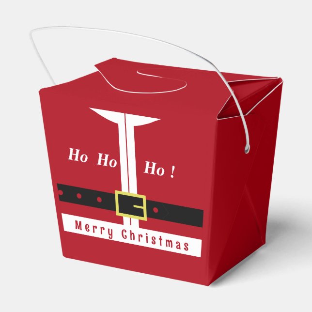 Funny Christmas Favour Box Santa Gift (Back Side)