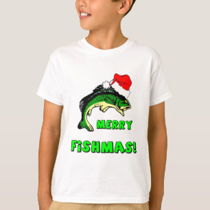 Funny Christmas fishing T-Shirt